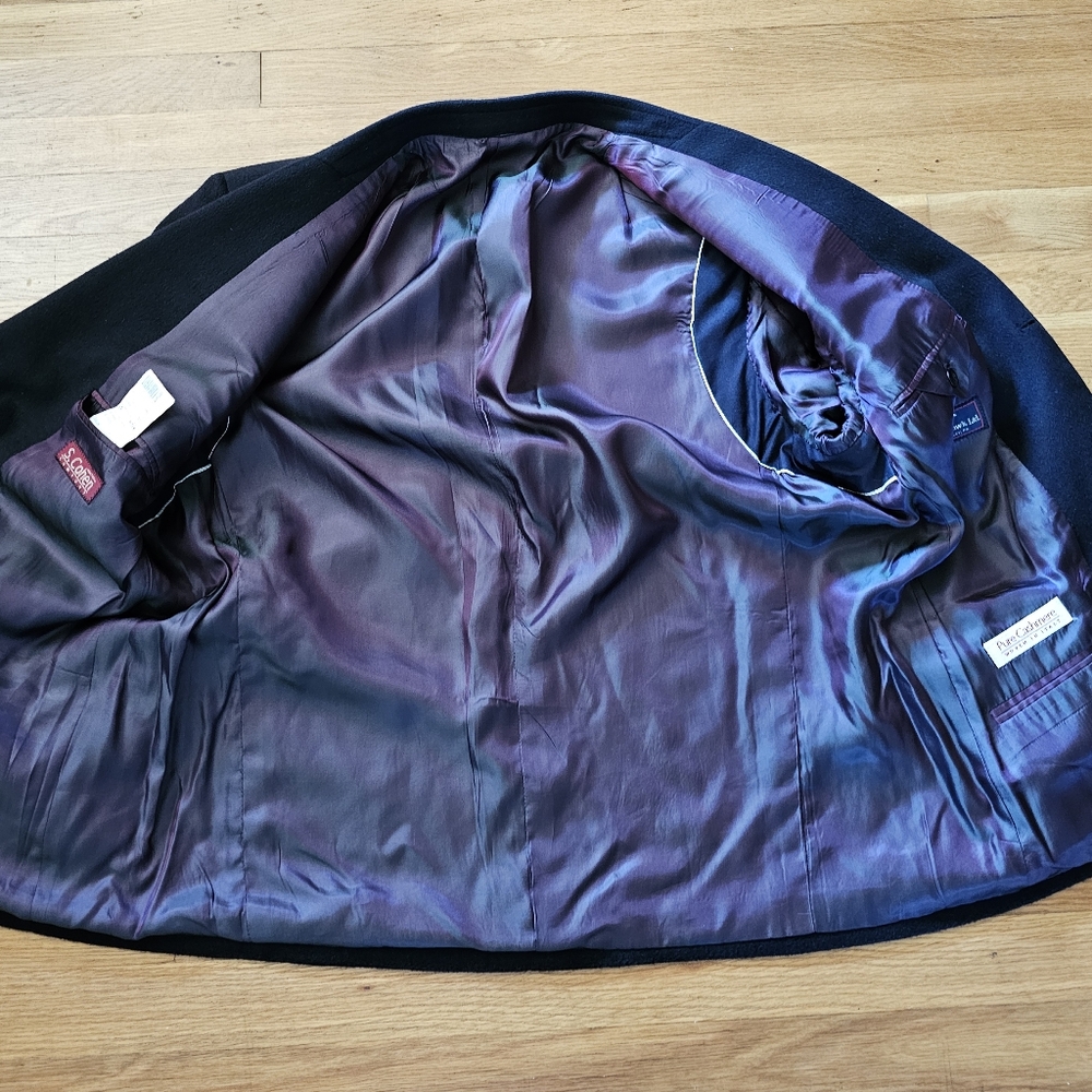 Montreal Canada S. Cohen Comfort Black Cashmere Sport Coat Men's Size 42R - Picture 3 of 13